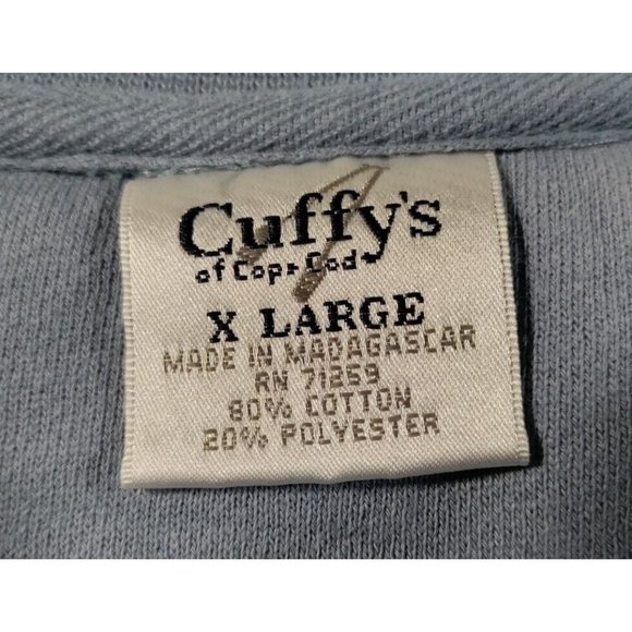 Cuffy's Of Cape Code Long Sleeve Light Blue Sailboat Sweatshirt - XL - Picture 3 of 14